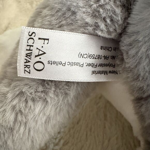 FAO Schwarz Laying Husky Grey White Dog 20” Floppy Stuffed Animal - Picture 4 of 7